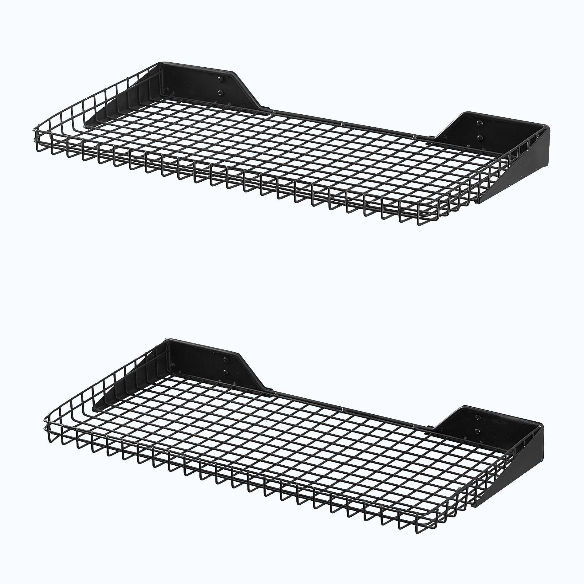 LUGO 2pk 24''x 2'' Metal Garage Wall Shelves for Storage