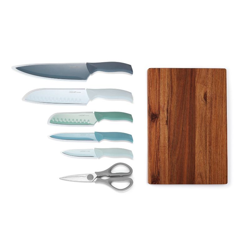 Oneida 12pc Stainless Steel Soft Grip Nonstick Kitchen Knife Set, 1 of 3