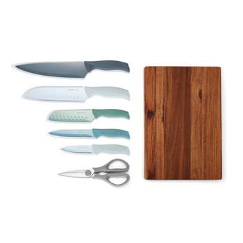 Oneida 12pc Stainless Steel Soft Grip Nonstick Kitchen Knife Set