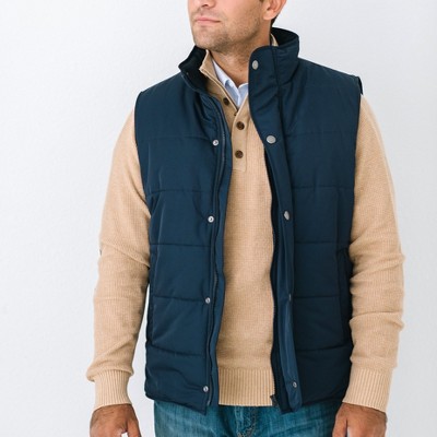 Hope & Henry Mens' Quilted Puffer Vest