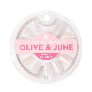 Olive & June Press-On Fake Nails - M Almond - Coquette Country - 42ct - 1 of 4