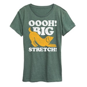 Women's - Instant Message - Dog Oooh Big Stretch Short Sleeve Graphic T-Shirt - 1 of 4