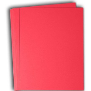 Hamilco Colored Cardstock Scrapbook Paper 8.5" x 11" Bubble Gum Pink Color Card Stock Paper 50 Pack - 1 of 4