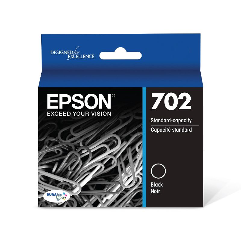 Epson 702 Single & 3pk Ink Cartridges - Black,, 1 of 10