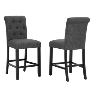 Brassex Set of 2 Stella Counter Height Barstools - 1 of 4