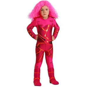 HalloweenCostumes.com Toddler Girl Lavagirl Halloween Halloween Costume | Queen of the Earth's Volcanoes Superhero Outfit - 1 of 4