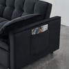 CAVINAS Futon Sofa Couch Pullout Bed, 3 in 1 Convertible Sleeper Sofa Bed, Loveseat Sofa,  Couches for Living Room with Backrest, Toss Pillow, Pocket - 4 of 4