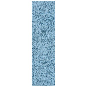 Courtyard CY8734 UV & Stain Resistant Non-Shedding Power Loomed Indoor/Outdoor Rugs - Safavieh - 1 of 4