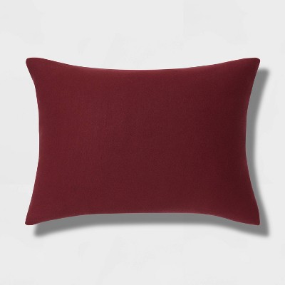 Red best sale pillow shams