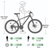 YONWAY 26 Inch Mountain Bike, 24 Speed Mountain Bike Steel Frame Adult Bicycle with Suspension Fork, Dual Disc Brake for Womens Mens - 3 of 4