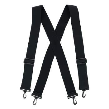 CTM Big & Tall Elastic TSA Compliant Suspenders with Swivel Hook Ends