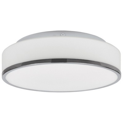 Aero Chrome 12.5" Square LED Flush Mount for Indoor/Outdoor