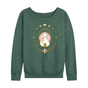 Women's - Disney Princess - Brave Beauty Lightweight French Terry Wide Neck Long Sleeve Shirt - 1 of 4