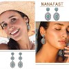 Vintage Western Turquoise Earrings in Silver/Gold, Boho Statement Jewelry for Country Concert Outfits - 4 of 4
