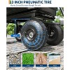 COZONY Poly Dump Cart, 600/1200 lbs Heavy Duty Garden Wagon, 10" No-Flat Tires, Quick Release, Adjustable Handle, Utility Yard Cart for Landscaping - 4 of 4