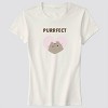 Women's Purrfect Pusheen Short Sleeve Graphic T-Shirt - White - 2 of 3