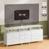 WOWLIVE TV Stand with Mount for 32-75 inch TVs, Dresser TV Stand with 7 Storage Drawers ,  Entertainment Center for Living Room - 2 of 4