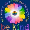 Men's Design By Humans In A World Where You Can Be Anything Be Kind Lgbt By DragonTee T-Shirt - Royal - 3X Large - 2 of 3