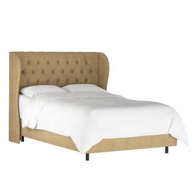 Tufted Woven Upholstered Wingback Bed - Threshold™