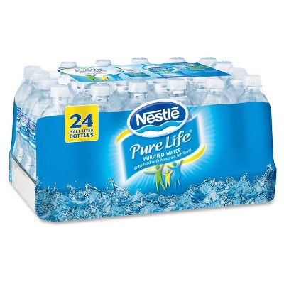 Nestl Pure Life Bottled Purified Water - 16.9 Oz. Bottle (Pack of 24)