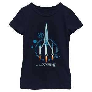 Girls The Fantastic Four: First Steps Future Foundation Ship T Shirt - 1 of 4