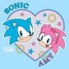 Men's Sonic the Hedgehog Retro Couple Heart T-Shirt - 2 of 4