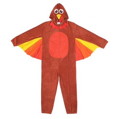 Turkey Adult Long Sleeve Hooded Cosplay Onesie Costume Union Suit