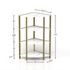 4-Tier Corner Open Shelf, Bookcase Freestanding Shelving Unit, Small Bookshelf Plant Stand 31 Inch Height For Living Room, Home Office, Kitchen - 3 of 4