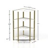 4-Tier Corner Open Shelf, Bookcase Freestanding Shelving Unit, Small Bookshelf Plant Stand 31 Inch Height For Living Room, Home Office, Kitchen - image 3 of 4