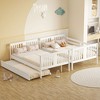 Whisen Full over Full Bunk Bed with Twin Size Trundle and Ladder - 3 of 4