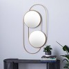 Olivia & May Metal Round Loop Wall Mirror Gold : 20" Iron Frame, Contemporary Design, No Assembly Required - 2 of 4