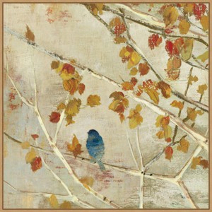 Amanti Art 30" x 30" Singing II by Asia Jensen Framed Canvas Wall Art Print: Modern Lithograph, Polystyrene Frame - 1 of 4