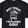 Men's - Instant Message - Not Today, I'm Playing Golf Short Sleeve Graphic T-Shirt - 2 of 4