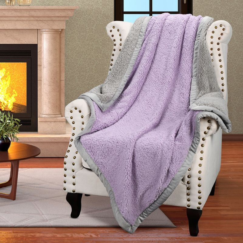 Catalonia Reversible Throw Blanket, Super Soft Fluffy Blanket, Fuzzy Comfy Warm Throws, Comfort Caring Gift, 50x60 Inches, 5 of 7