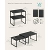 Cabinet Organizer Shelf, Kitchen Counter Shelves, Kitchen Storage, Spice Rack, Stackable, Expandable, Metal and Engineered Wood - 3 of 4