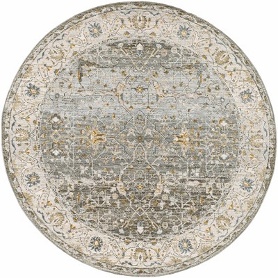 Hauteloom Aviva Teal Textured Rug with Fringes