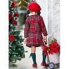 Made For Fashionistas Festive Plaid Tweed Blazer And Skirt Set Mia Belle Girls - 4 of 4