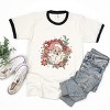 Simply Sage Market Floral Santa Ringer Tee - 3 of 4