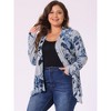 Agnes Orinda Women's Plus Size Asymmetric Open Front Fashion Cardigans - 2 of 4