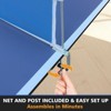 SEVOBAL Table Tennis Accessories 6ft Ping Pong Conversion Top Foldable Portable for Indoor Games, Blue, 35"*19"*3.1" - 3 of 4