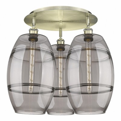 Vaz - 3 Light Flush Mount In Industrial Style-19.5 Inches Tall and 21.75 Inches Wide