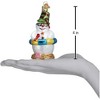 Old World Christmas Glass Blown Ornament for Christmas Tree, Snowman on Beach - 4 of 4