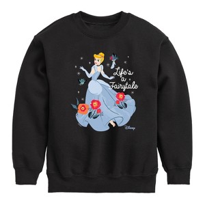 Boys' - Disney - Lifes A Fairytale Graphic Long Sleeve Fleece Sweatshirt - 1 of 4