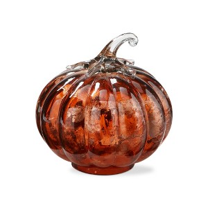 tag Glass Pumpkin Decor Small - 1 of 3