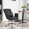 NicBex Office Chair Modern PU Leather Rotatable Executive Chair Ergonomic Chair with Casters, Footrest and Lumbar Support for Office, Study - 2 of 4