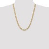 Black Bow Jewelry Men's 6mm, 10k Yellow Gold, Concave Figaro Chain Necklace - 2 of 4