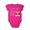 Warner Bros Girl's 5-Pack Justice League Roleplay Baby Bodysuit Creeper Set - Wonder Woman, Batgirl, Supergirl - Size 12M - 2 of 4