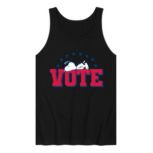 Men's - Peanuts - Vote Snoopy Graphic Tank Top - 1 of 4