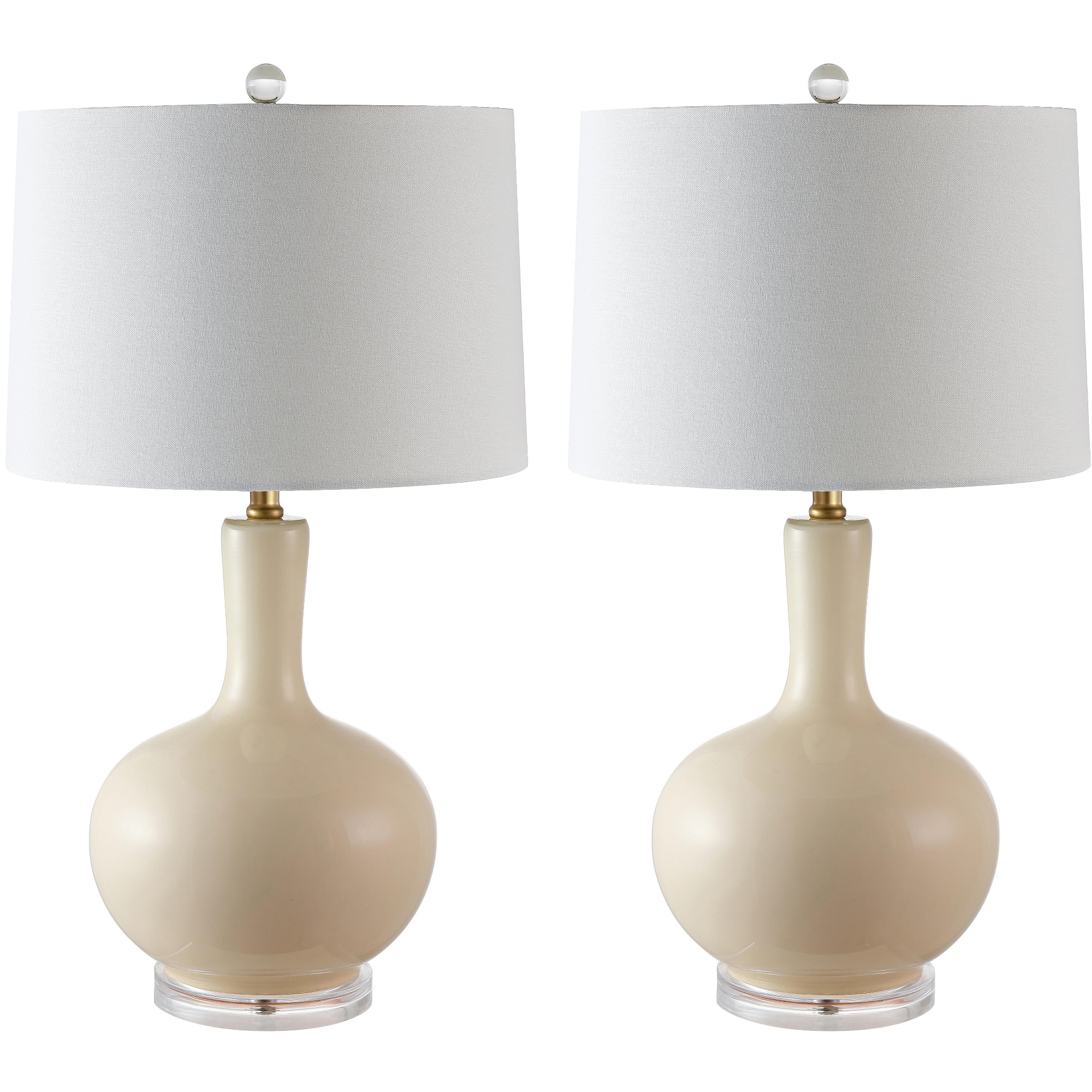 Nilla Table Lamp (Set of 2) - 26.5 Inch Height - TBL4224 - Cream - Safavieh