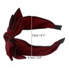 Unique Bargains Women's Double Layered Bow Knot Headband Hairband Accessories 2.6 Inch Wide 1Pc - 4 of 4